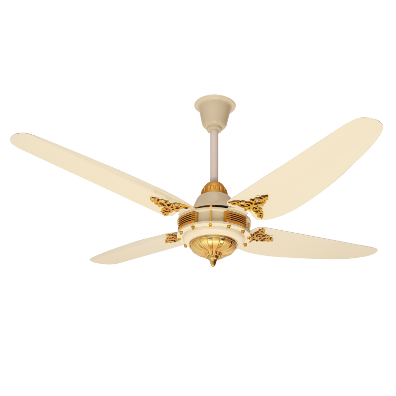 PARWAZ 56'' FORTUNE CEILING FAN(OFF WHITE WITH GOLDEN)